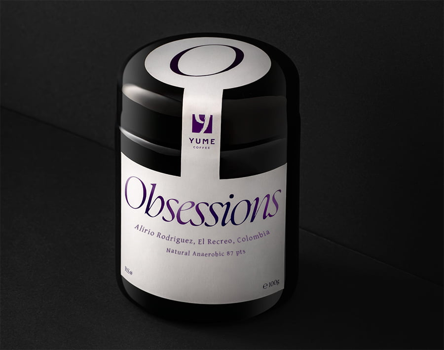 OBSESSIONS, Alirio Rodriguez, El Recreo, Colombia, Natural Anaerobic, Caturron, 87 pts, 100g
