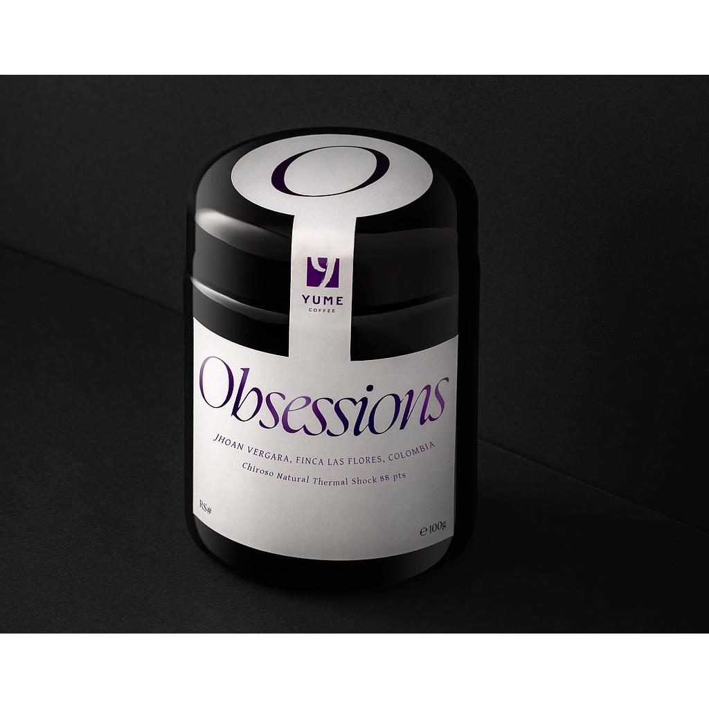 OBSESSIONS, Jhoan Vergara, Finca Las Flores, Colombia, Chiroso, Naturală Thermal Shock, 88 pts, 100g