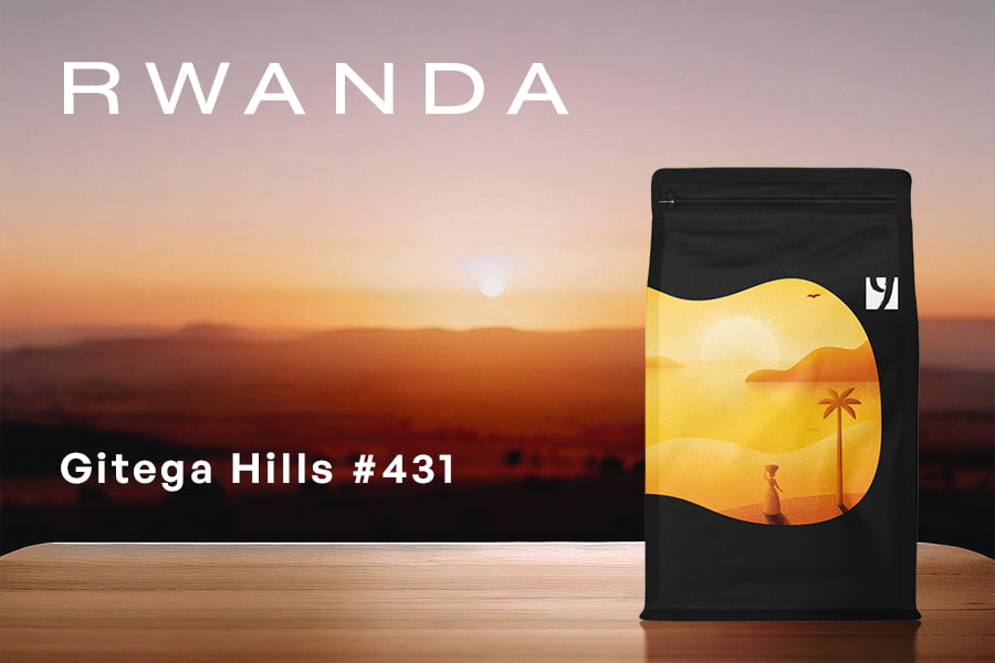 Rwanda Gitega Hills #431 Naturală, 250g