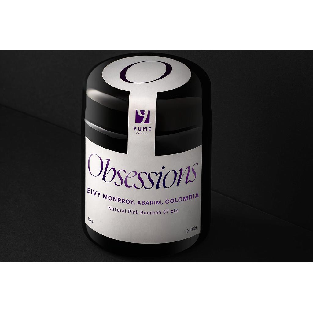 OBSESSIONS, Eivy Monrroy, Abarim, Colombia, Natural Pink Bourbon, 87 pts, 100g