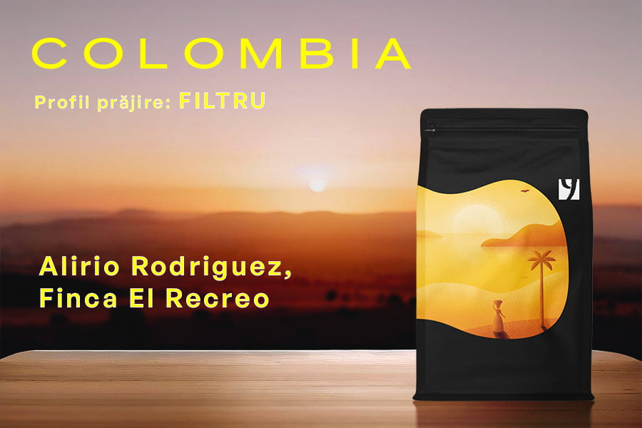 COLOMBIA Alirio Rodriguez, Finca El Recreo, Anaerobic Natural, very light roast, 250g